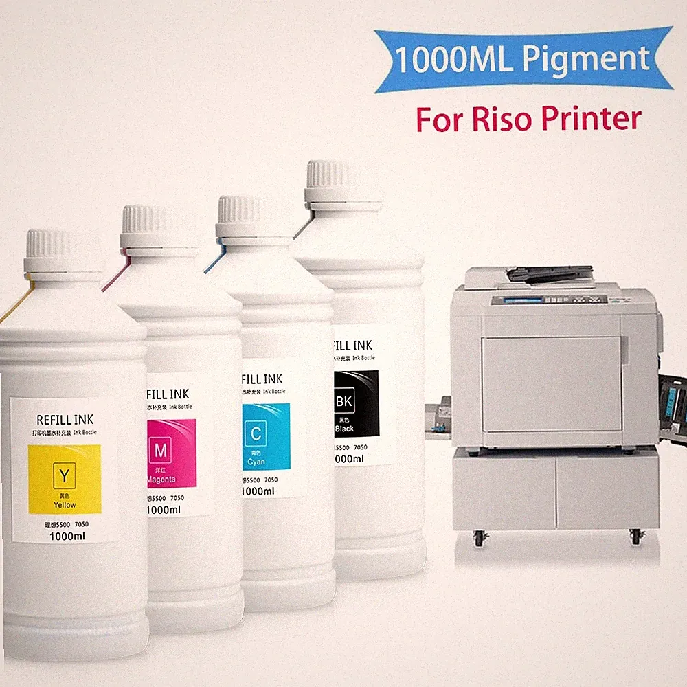 1000ML Compatible Pigment Ink for Riso HC5000 HC5500 3010 3110 3050 3150