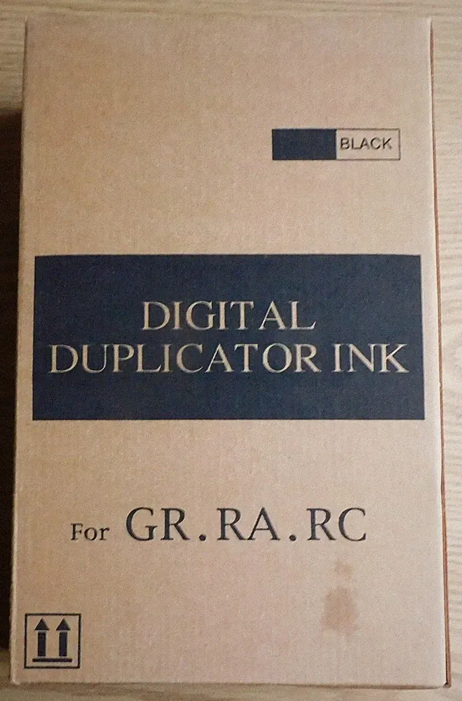 Digital Duplicator Ink 2 Black 1000cc Cartridges for Riso GR.RA.RC