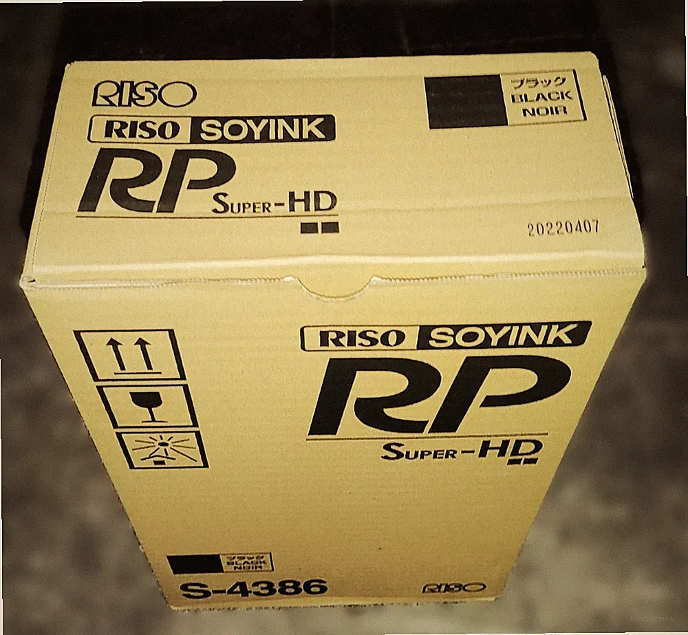 Genuine Riso S4386 HD Black Ink Cartridge, Pack of 2 RP3100/3700/3790