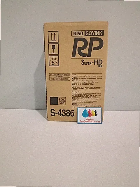 Risograph S-4386 Black Ink Cartridge
